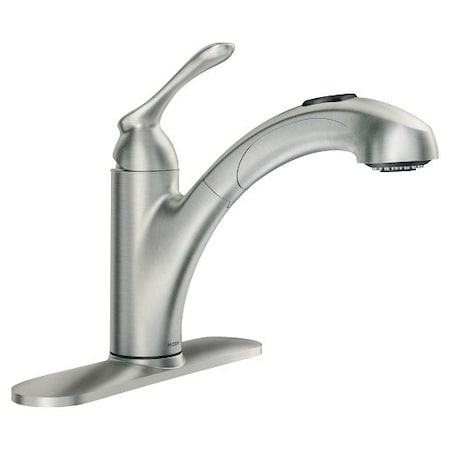 Moen Weylon One-Handle Pullout Kitchen Faucet in Spot Resistant Stainless 87303SRS